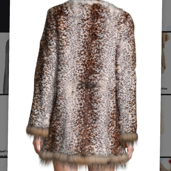 🆕 VALENTINO 100% Rabbit Fur Leopard Print Coat - Picture 2 of 15